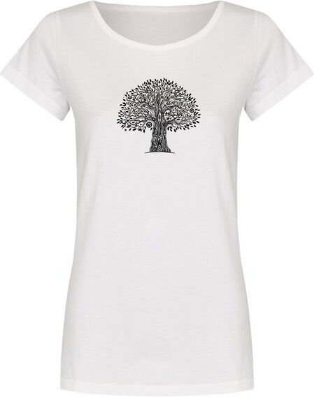 Brandless Basic Bio T-Shirt (ladies) Nr.2 tree life GOTS 155g/m²
