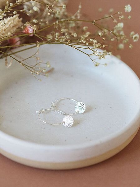 pikfine Creolen "Suna" / silber oder vergoldet