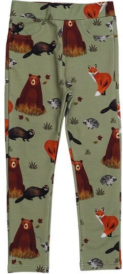 Kinder Sweat-Leggings GOTS-zertifiziert aus Bio-Baumwolle mit Herbstmotiv – Walkiddy