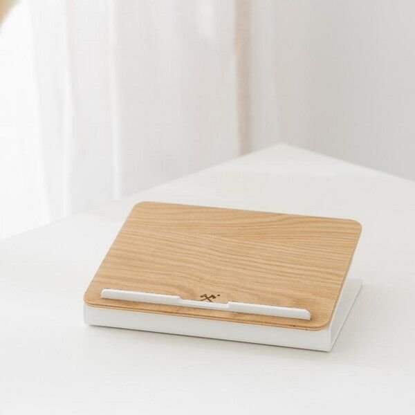 Thumbnail - Woodcessories Premium Laptop Ständer aus Holz für 10-16 Zoll - Walnuss/Eiche