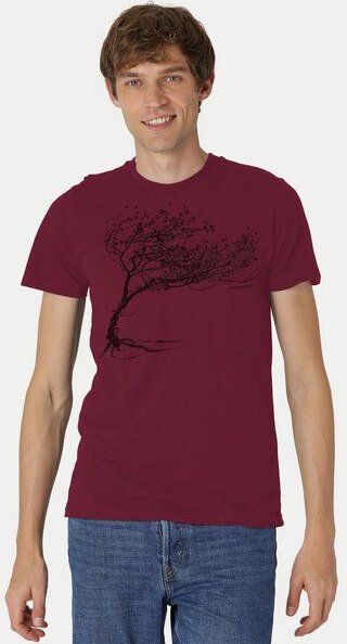 Peaces.bio - handbedruckte Biomode Bio-Herren-T-Shirt "Windy Tree"