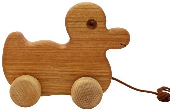 Mitienda Shop Ziehtier Ente aus Massivholz