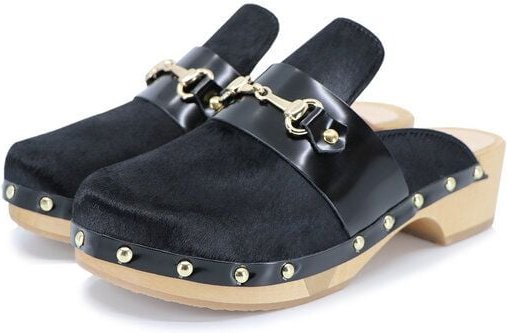 CAVALLINO - flexible Sohle mit Ziertrense - Premium Holz Clogs von me&myClogs - low heel