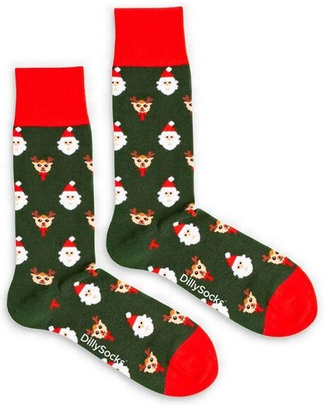 DillySocks Socken Rudolph in the Forest aus Biobaumwoll-Mix