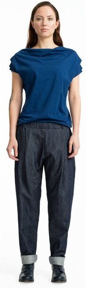 FORMAT COSY II pants, denim dunkelblau unisex