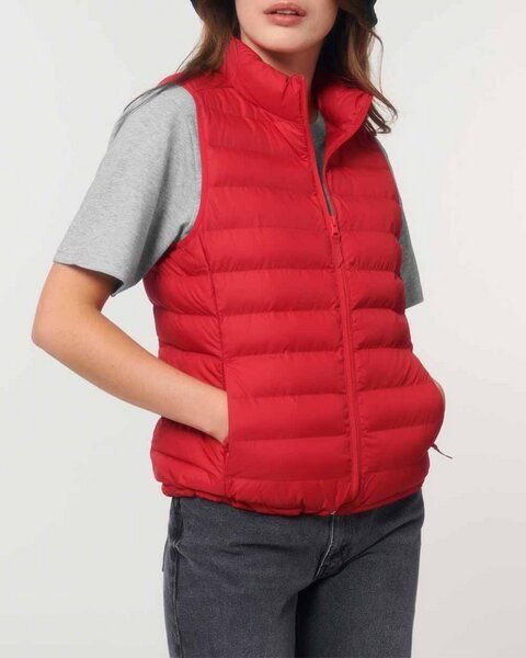 YTWOO Leichte sportliche Weste für Damen | komplett recycelt | Steppweste