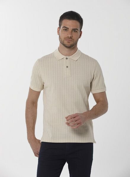 ORGANICATION Poloshirt aus Bio-Baumwolle mit Allover-Print