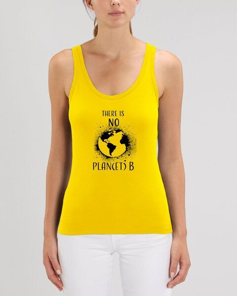 Human Family Bio Damen Sommer Tanktop - Glow "No Planet B" - weitere Farben