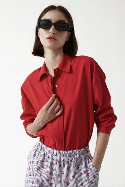 amt.studio Rotes Hemd "Ritmic"