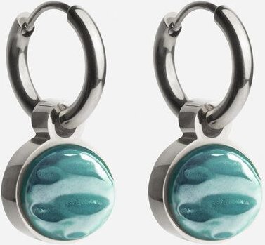 ALEXASCHA Silber Creolen mit Anhänger | Mix & Match