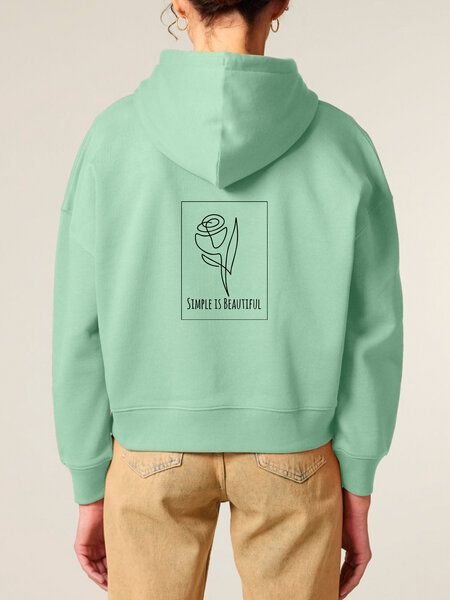 Human Family Bio Damen-Hoodie „Relax – Simple Beauty“