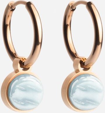 ALEXASCHA Roségold Creolen mit Anhänger | Mix & Match