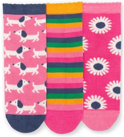 Kite Clothing Bunte Socken 3er-Pack aus Bio-Baumwolle