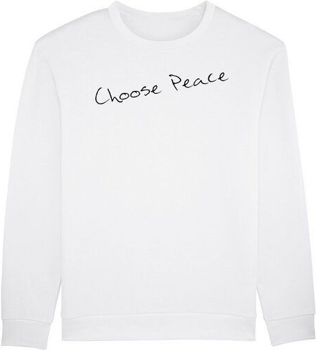 Human Family Bio Unisex Sweatshirt - Smooth "Choose Peace"