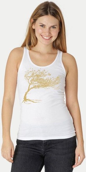 Peaces.bio - handbedruckte Biomode Bio-Damen-Tank Top Windy Tree