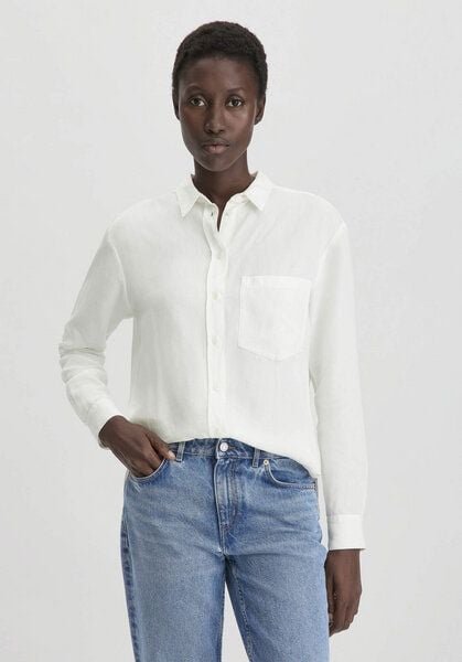 hessnatur Bluse Relaxed aus weichem aus TENCEL Lyocell mit Leinen