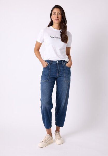 FUTURE:PEOPLE. 04:07 O-SHAPE URBAN- Damen Jeans aus organischem Stretch-Denim (30407 0 1013)