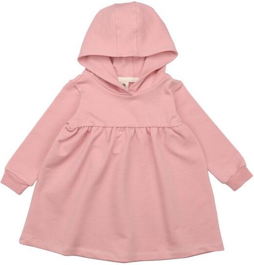 Silver Pink - Bio-Baumwoll Sweatdress in Pink - GOTS-zertifiziert – Walkiddy