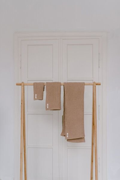 gust. Waffelhandtuch - Gesichtshandtuch aus Leinen und Bio-Baumwolle - 30x40 cm