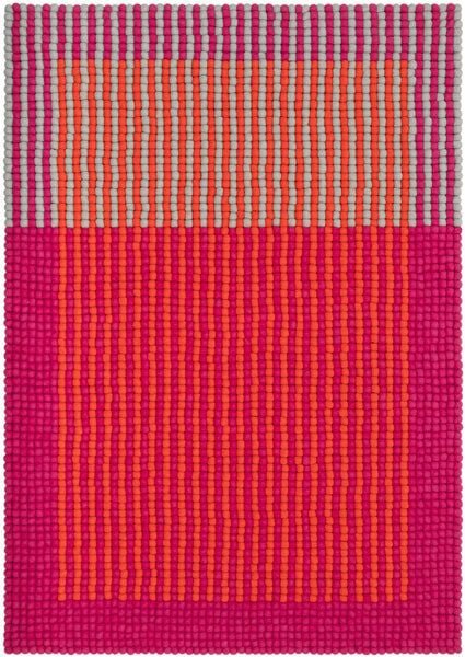 myfelt Filzkugelteppich Horizon rechteckig, 100% Schurwolle