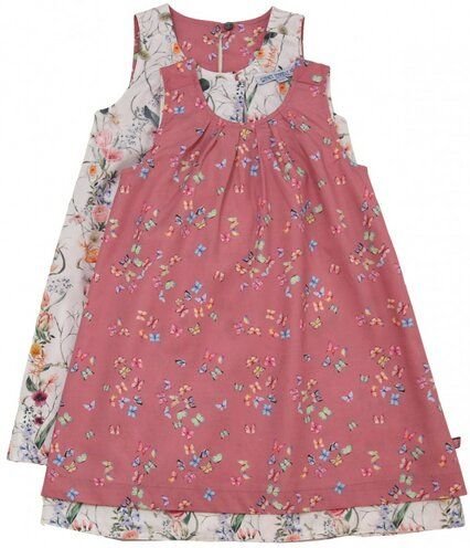 Enfant Terrible Wendekleid Schmetterlinge-Blumen in rosé-white