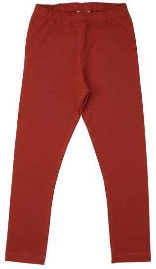 Kinder Leggings GOTS zertifiziert – Rostrot, elastischer Bund, weich & bequem | von Walkiddy