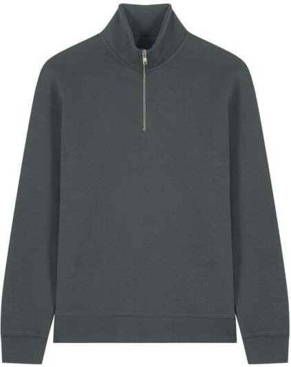 YTWOO Basic Unisex Quater-Zip-Sweatshirt Nachhaltig