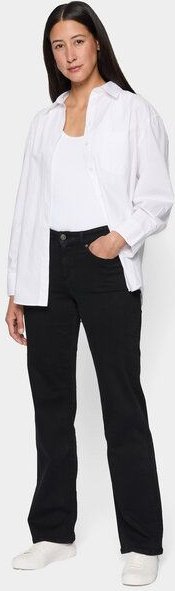 FUTURE:PEOPLE. 06:00 WIDE LEG - MID WAIST- Damen Jeans aus weichem Stretch-Denim aus Bio-Baumwoll-Mix (30600 0 1008)