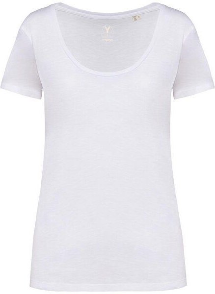 YTWOO Damen-T-Shirt mt Slub Optik aus 100% Bio-Baumwolle
