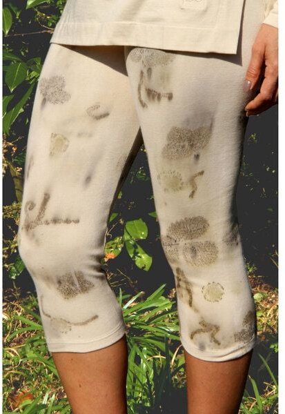 B.e Quality Naturdruck - Kurz Capri Leggings, Bio-Pima Baumwolle