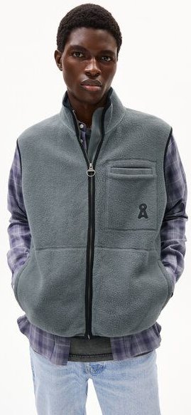 ARMEDANGELS AABLEO FLEECE VEST - Herren Fleeceweste aus Bio-Baumwolle