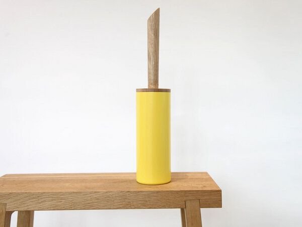 werkvoll by Lena Peter Upcycling WC-Bürste FIRE mit Eichegriff