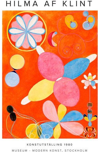 Photocircle Poster / Leinwandbild - Hilma af Klint Konstutställing 2