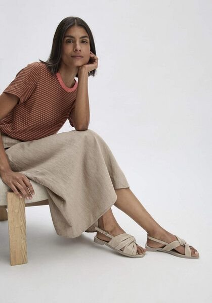 hessnatur Sandalette aus chromfrei gegerbtem Glatt-Leder