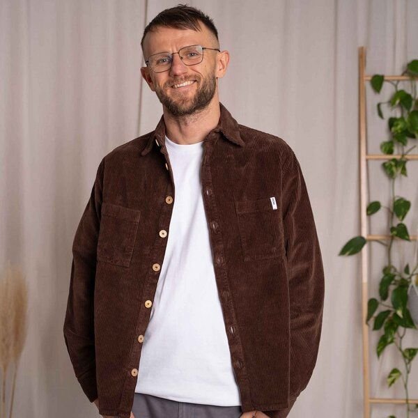 Vresh Clothing Vinley - Cord Hemd aus Biobaumwolle