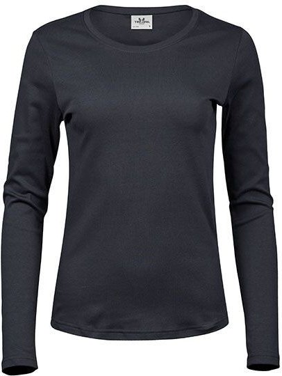 Thumbnail - TeeJays Damen Shirt Langarm enger geschnitten Bio - Baumwolle bis 3XL