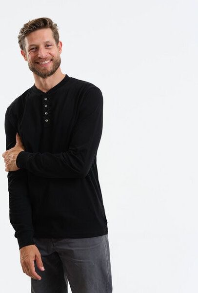 GARY MASH Henley Langarmshirt Kayville aus Biobaumwolle