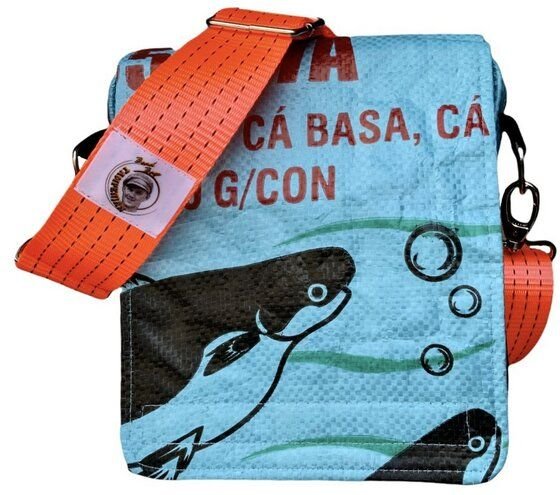 Beadbags kleine Umhängetasche mit orangenem Tampenjan Gurt Ri10TJ