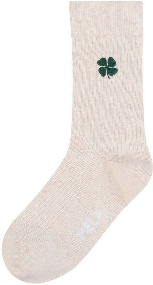 Gerippte Socken Stickerei 1er Pack | von MELA | Fairtrade & GOTS zertifiziert