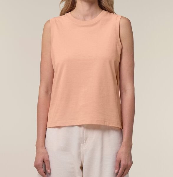 FAIRTICKEN BASICS Damen Shirt ohne Ärmel aus 100% Bio-Baumwolle