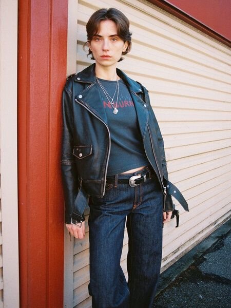 Nudie Jeans Damen T-Shirt "Eve Sunburns" aus Bio Baumwolle, Black