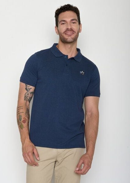 GREENBOMB Camera Strike - Sportliches Polo aus Baumwoll-Mix / hochwertiger Print / GOTS / Fair & Vegan