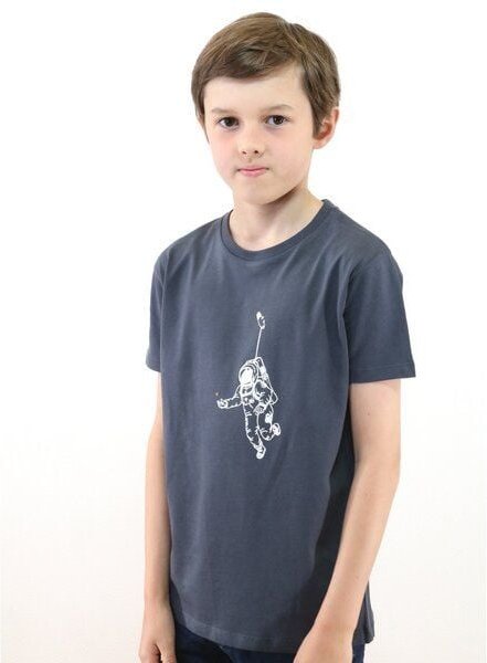 Spangeltangel Kindershirt "Kosmonaut" anthrazit