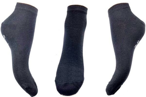 Bruno Barella Sneaker Socken aus Bambuscellulose gewonnene Viskosefaser in schwarz