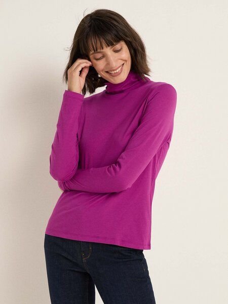 LANIUS Rollkragenshirt aus Bio-Baumwolle