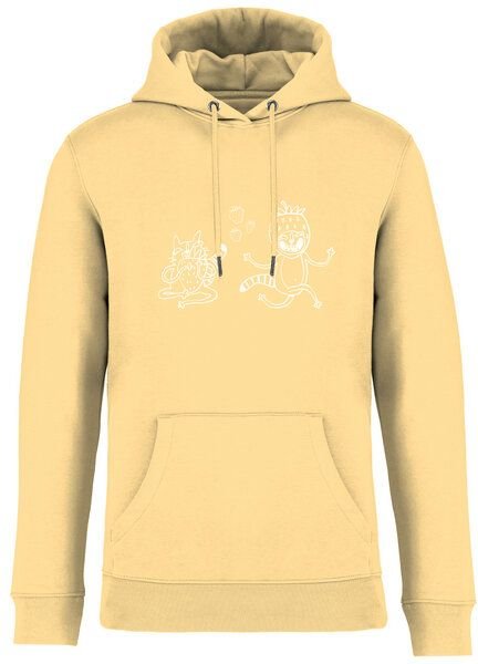 Brandless Basic Bio Hoody Nr. 4 Strawberry Cats 350g/m² XXS - 4 XL