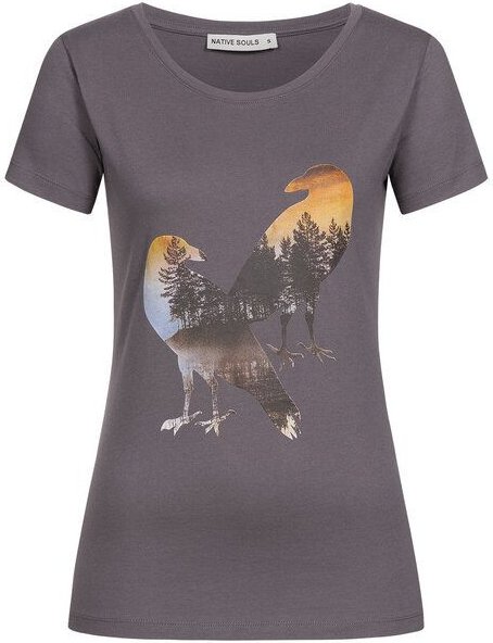 NATIVE SOULS T-Shirt Damen - Two Crows