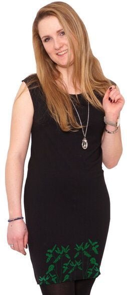 HANDGEDRUCKT "Venushaar" Bio-Kleidchen