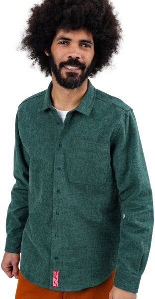 Brava Fabrics Flanell-Hemd Pizza Green