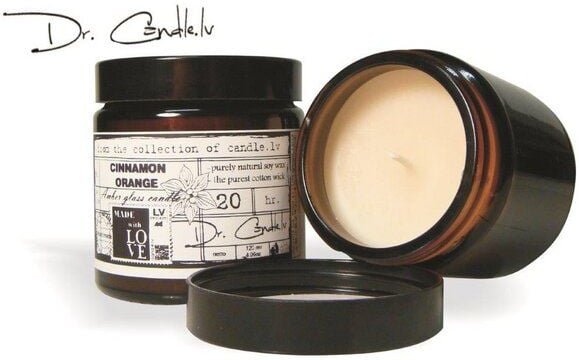 GARTDA Bernstein-Glas Sojawachs Kerze, 120ml - Duftkerze in verschiedenen Duftrichtungen